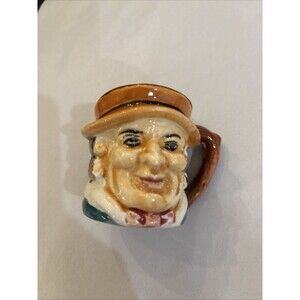 Vintage Smiling Toby Mug Occupied Japan Character Colonial Gentleman 1940s-50s
